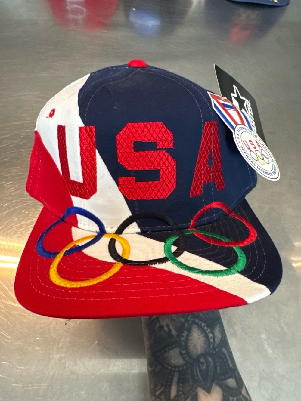 Vintage 90s USA Olympic Starter cap